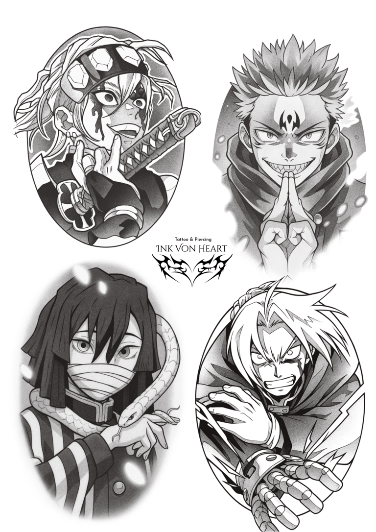 anime manga tattoo artist