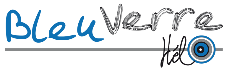 BleuVerre Hélène ROY bijoux d'Art & objets de déco en verre. logo