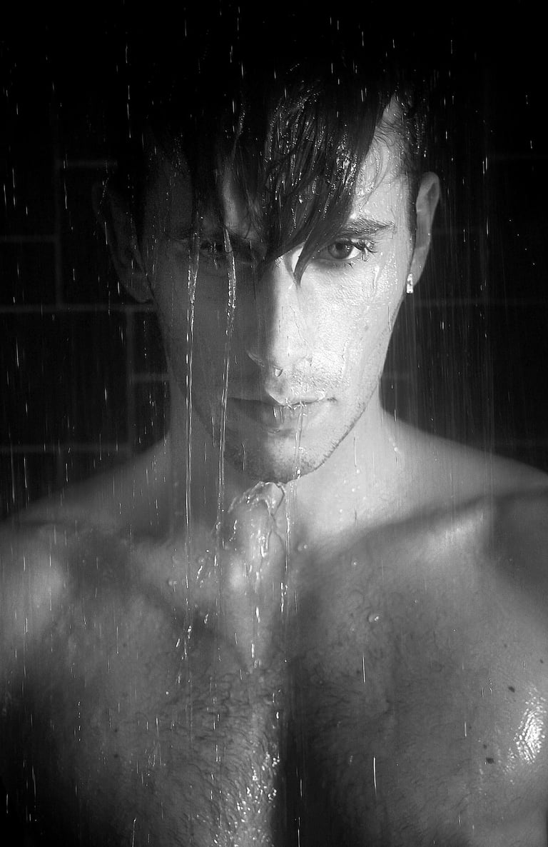 Photographie noir et blanc de Daniel Wéry, photographe de Charleroi en Belgique. Jordan Rag sur cette photo 