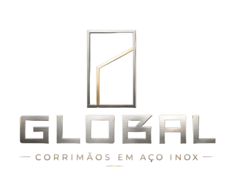 Global corrimãos em aço inox logo