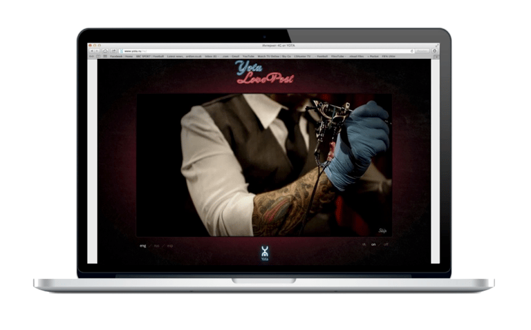 London Golazo marketing tattoo