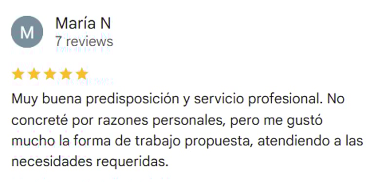 Reseña de 5 estrellas para RenovArqui