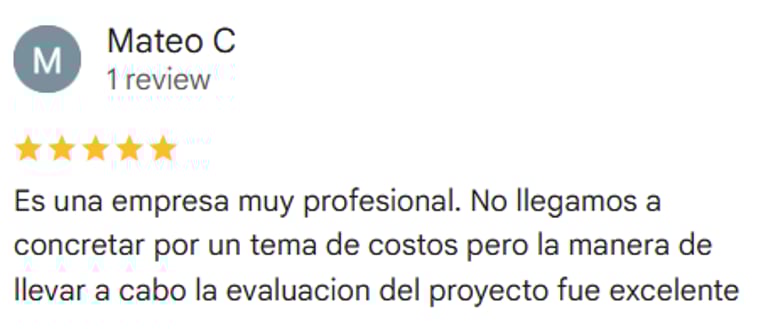 Reseña de 5 estrellas para RenovArqui