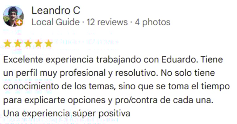 Reseña de 5 estrellas para RenovArqui