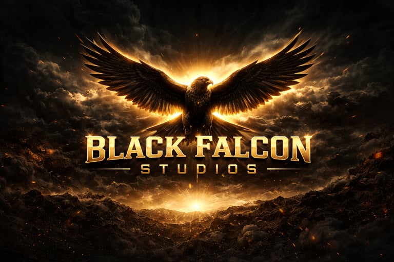 BLACK FALCON PRODUCTIONS logo
