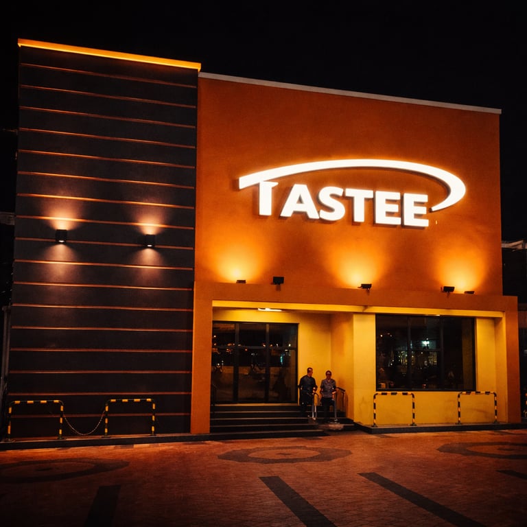 Tastee Illuminated signage installation in Ikeja by SignWriters