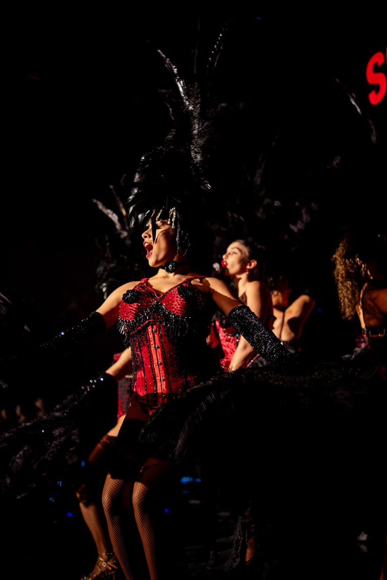 Feather Dancers Showing their skills, Hosting Dinner Show, Scandal Dubai Hilton | NBmore