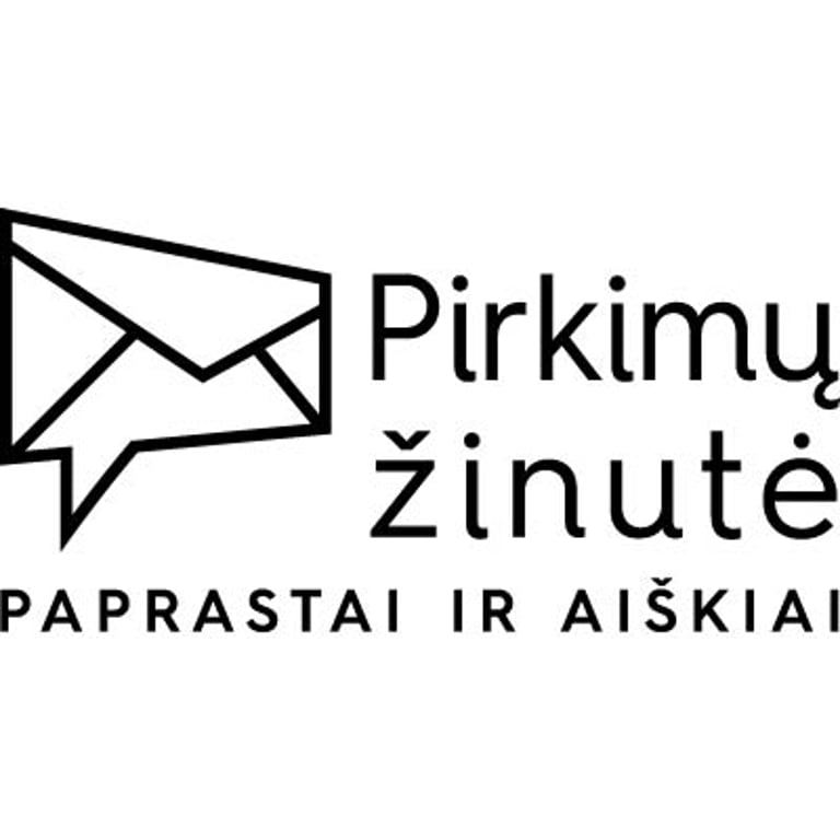 Pirkimų žinutė apie viešuosius pirkimus paprastai ir aiškiai logo