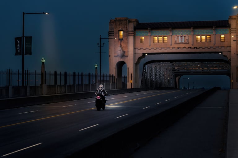 vue nocturne de Vancouver au canada