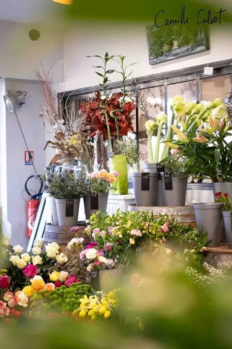 Photographie de l'artisan fleuriste à Vauvert par la photographe CAMILLE CALVOT 