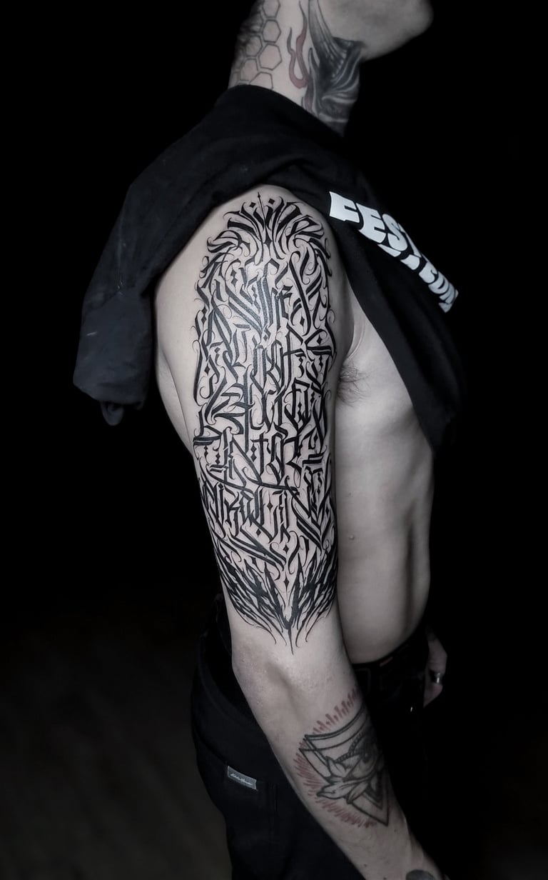 Calligraphy tattoo toronto