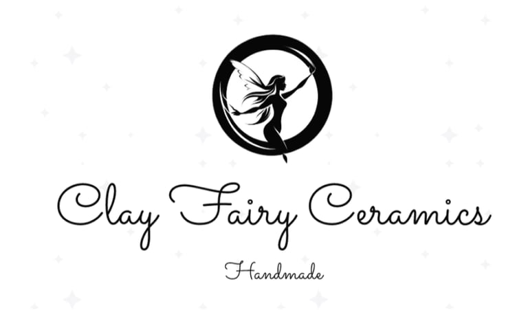 Clay Fairy Ceramics handmade crystal mugs logo