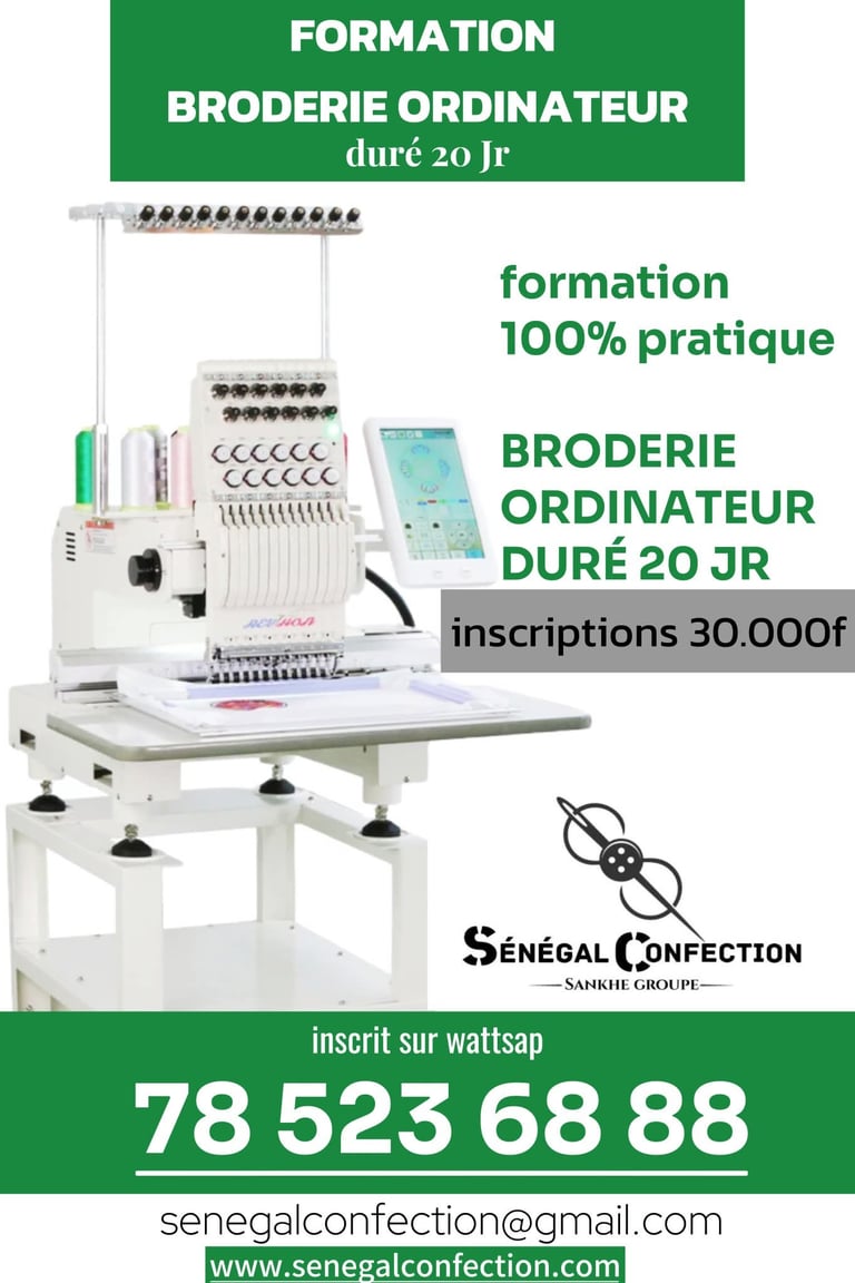 formation broderie, Sénégal confection
