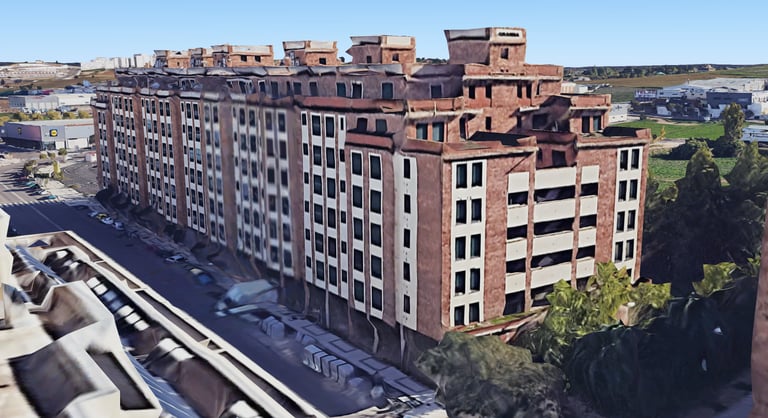 Vista proyecto edificio en Badajoz - Propeis