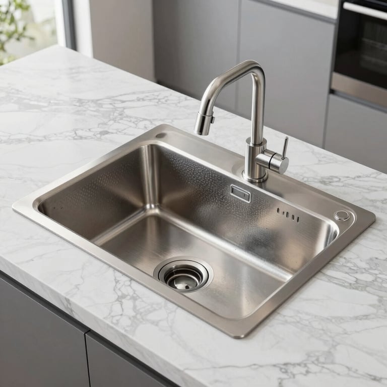 Durable stainless steel sinks with modern design and high performance.