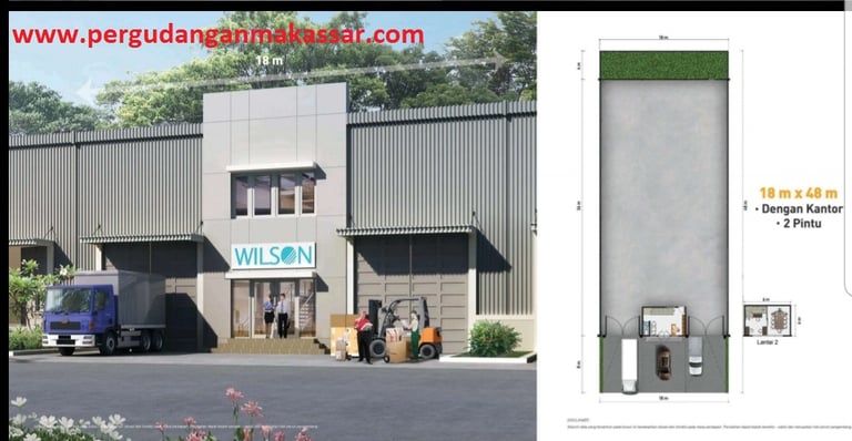 gudang titanium summarecon makassar jual sewa gudang makassar