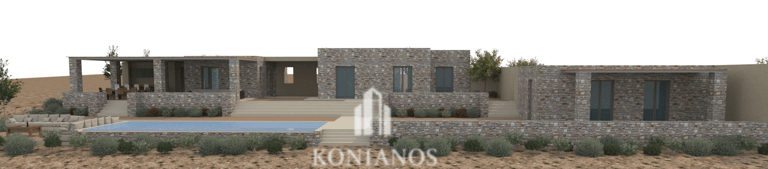 Golden beach house front