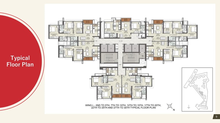FLOOR PLAN L WING KALPATARU SRISHTI NAMAAH