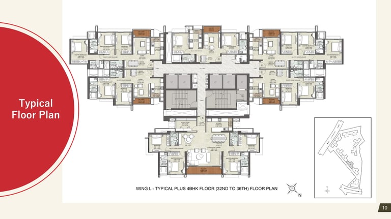 FLOOR PLAN L WING KALPATARU SRISHTI NAMAAH