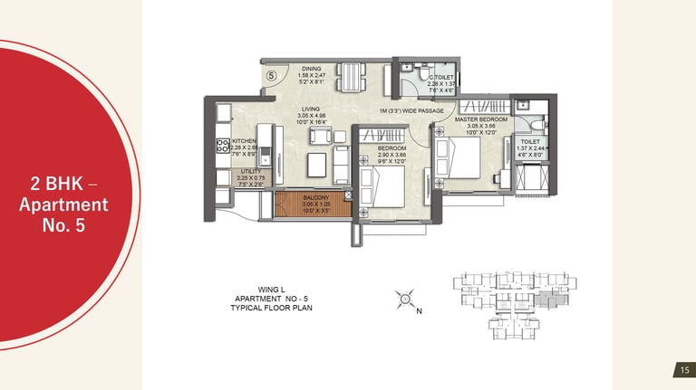 FLOOR PLAN L WING KALPATARU SRISHTI NAMAAH