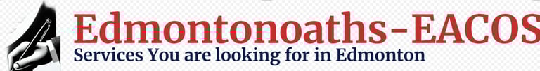 EDMONTONOATHS ALBERTA COMISSIONER OF OATHS SERVICES logo