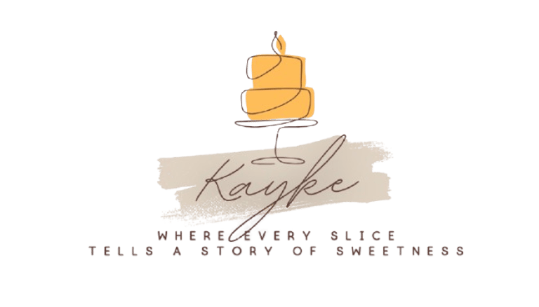 Custom cake business, name Kayke Custom Cakes logo