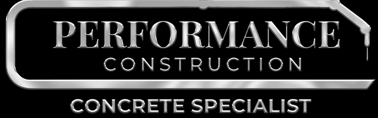 Performance concrete construction logo