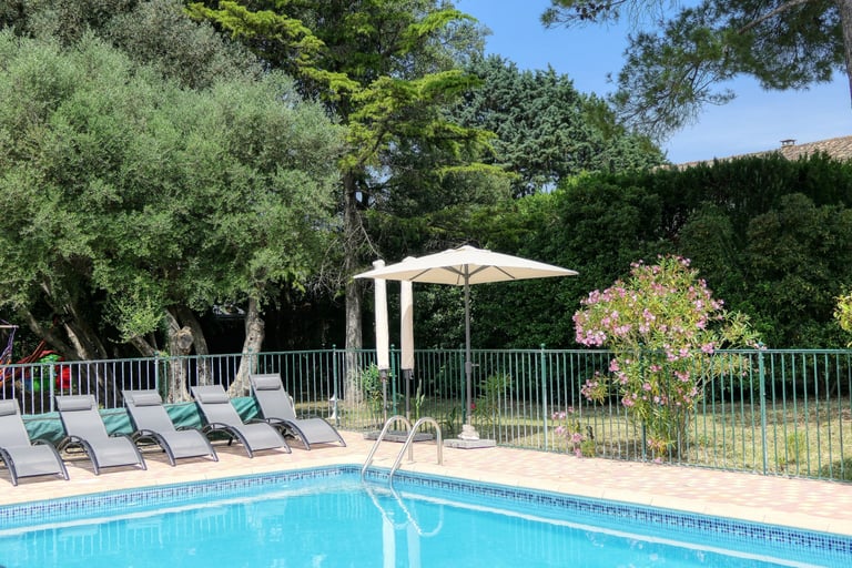 Holiday home in Saint-Paul-Trois-Châteaux, France, with private pool house and peacful garden setting