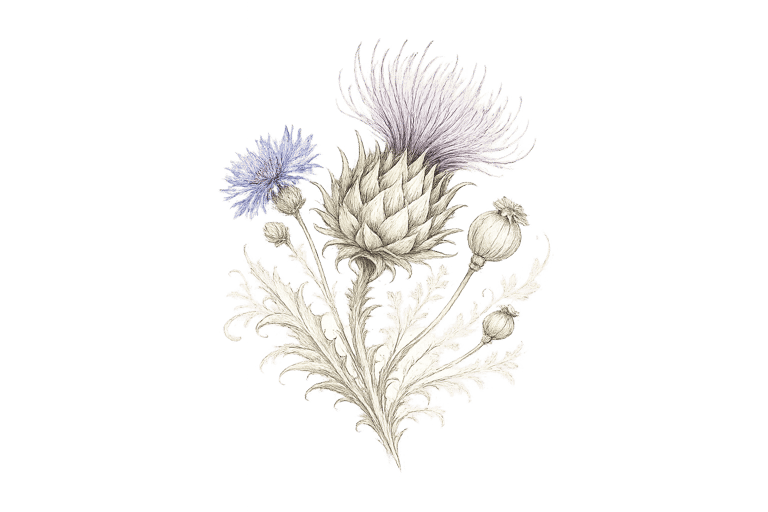Whimsy Thistle Florist logo