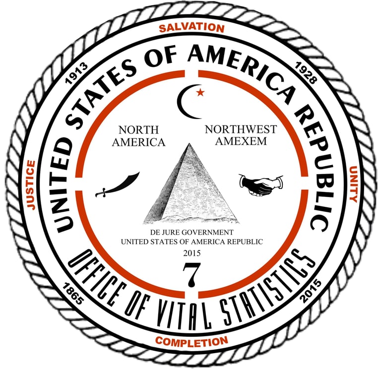 Vital Statistics of the United States of America Republic logo