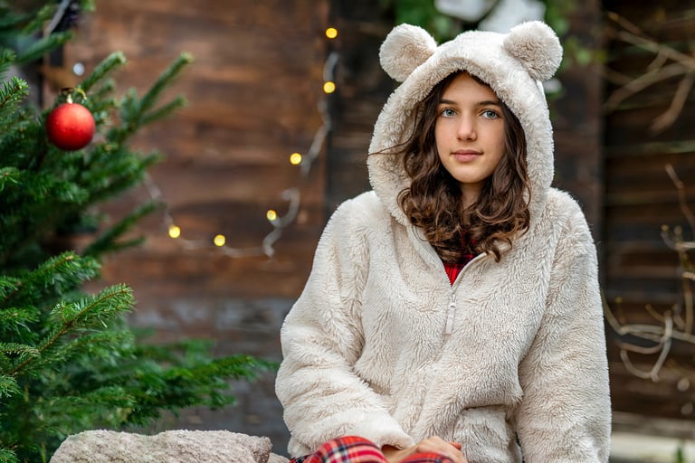 Családi fotózás karácsonykor Budapesten