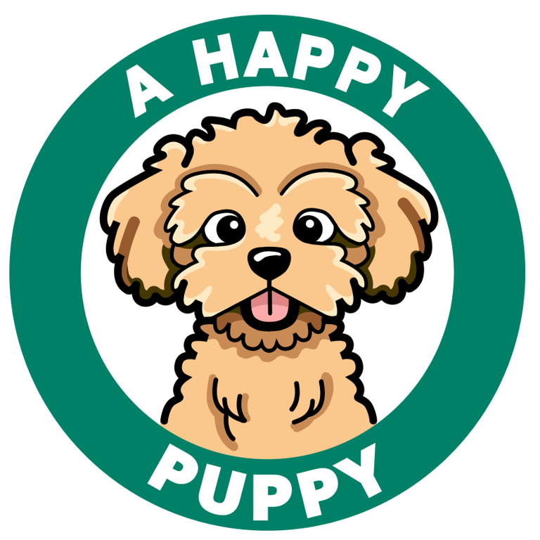 A HAPPY PUPPY logo