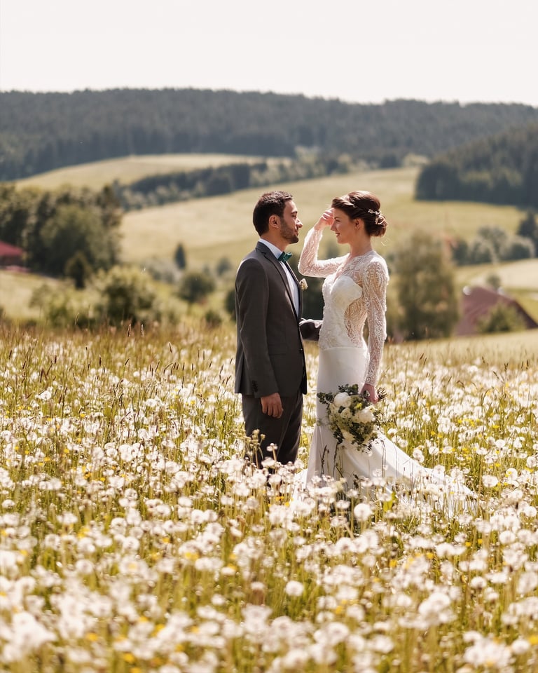 Hochzeit Braut Bräutigam Brautpaar Hochzeitsfotografie
