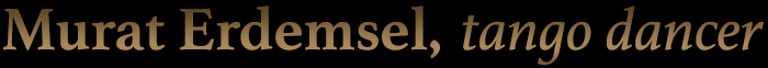 Murat Erdemsel, Tango Dancer logo
