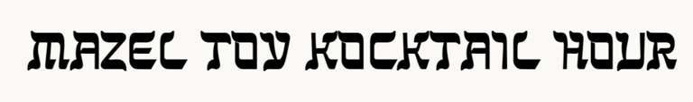Mazel Tov Kocktail Hour logo