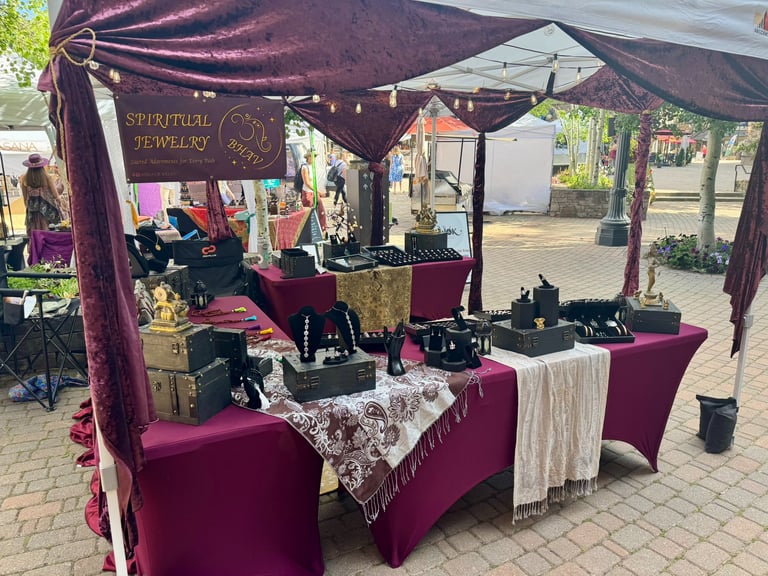 Bhav Booth in Telluride Colorado Angle