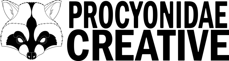Procyonidae Creative logo