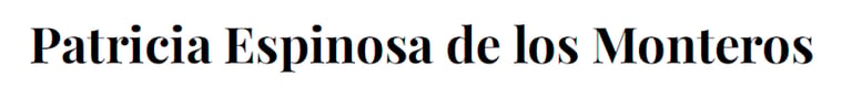Patricia Espinosa de los Monteros logo