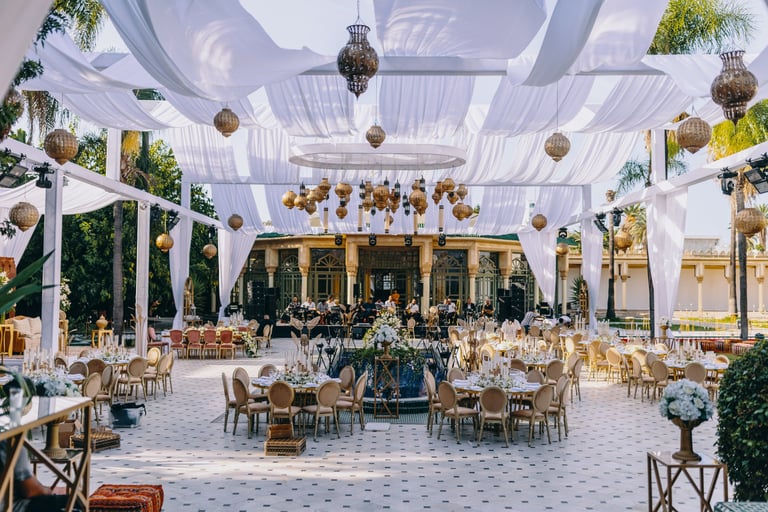 wedding decoration setup