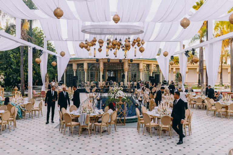 wedding decoration setup