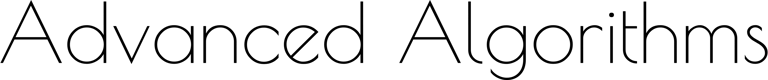 Advanced Algorithms logo