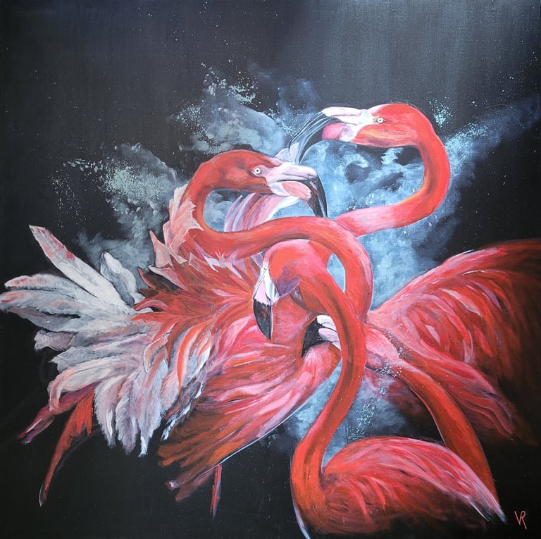 Acrylique sur toile 90 cm x 90 cm