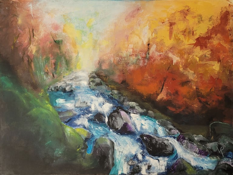 Acrylique sur toile 54 cm x 73 cm