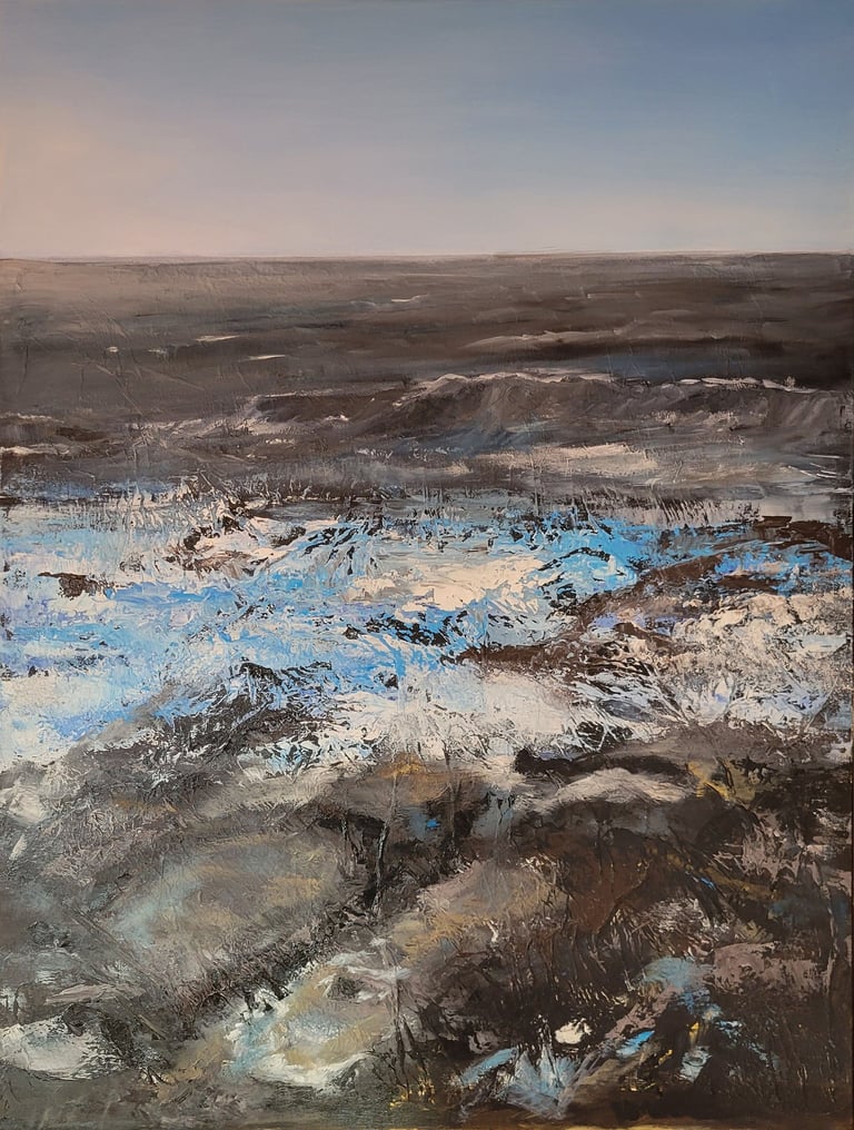Acrylique sur toile 100 cm  x 65 cm