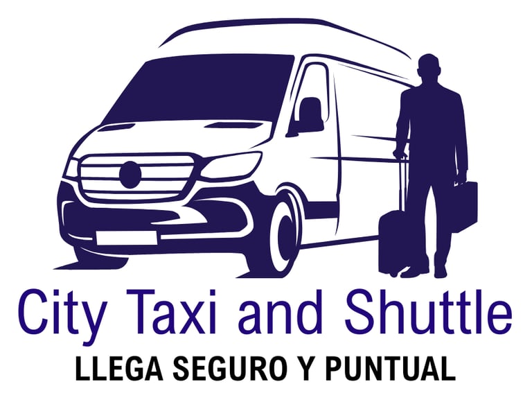 City taxi and shuttle logo