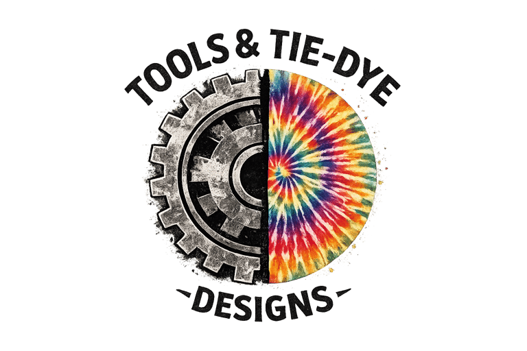 Tools and Tie Dye Designs logo