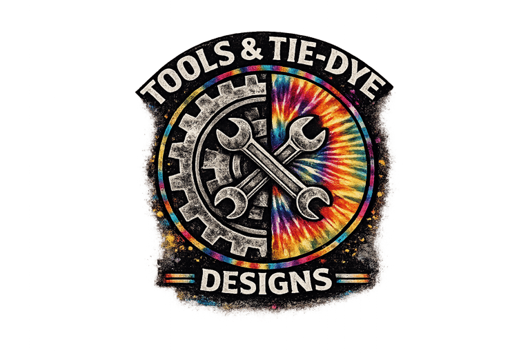 Tools and Tie Dye Designs logo