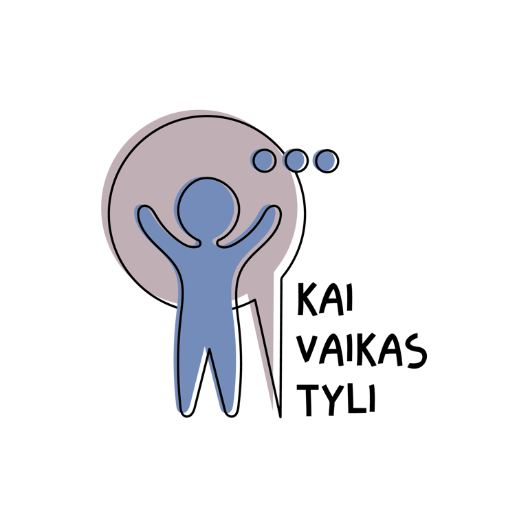 Kai vaikas tyli logo