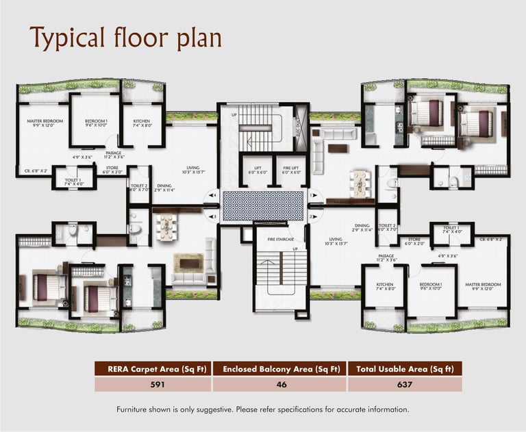 FLOOR PLAN ANANDAM BHAYANDAR WEST, KKG ANANDAM BHAYANDAR WEST