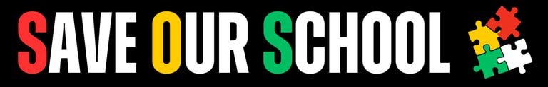 Save Our School (SOS) logo